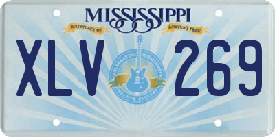 MS license plate XLV269