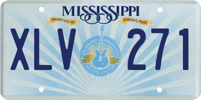 MS license plate XLV271