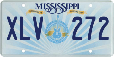 MS license plate XLV272