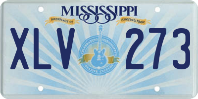 MS license plate XLV273