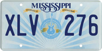 MS license plate XLV276