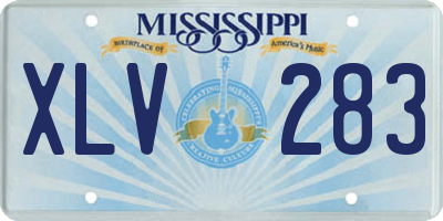 MS license plate XLV283