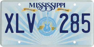 MS license plate XLV285