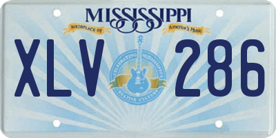 MS license plate XLV286