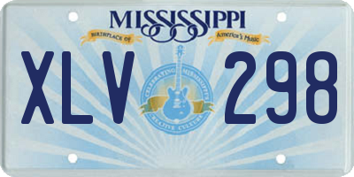 MS license plate XLV298