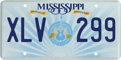 MS license plate XLV299