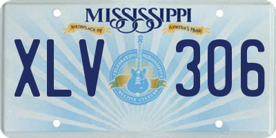 MS license plate XLV306