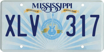 MS license plate XLV317
