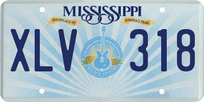 MS license plate XLV318