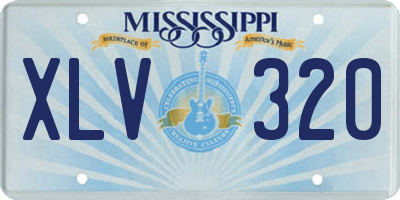 MS license plate XLV320