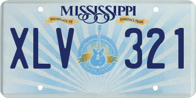 MS license plate XLV321