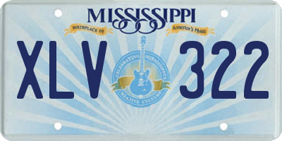 MS license plate XLV322