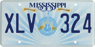 MS license plate XLV324