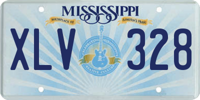 MS license plate XLV328