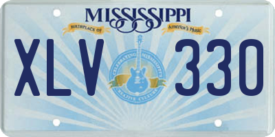 MS license plate XLV330