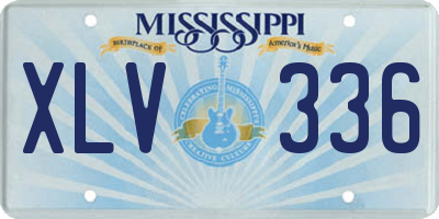 MS license plate XLV336
