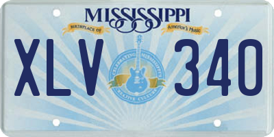 MS license plate XLV340