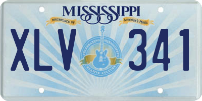 MS license plate XLV341