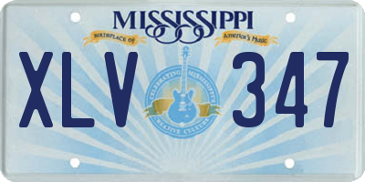 MS license plate XLV347