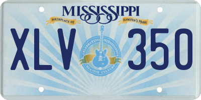 MS license plate XLV350