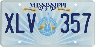 MS license plate XLV357