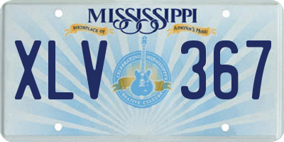 MS license plate XLV367