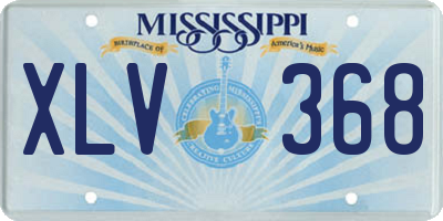 MS license plate XLV368