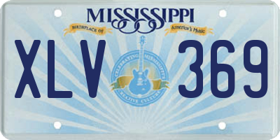 MS license plate XLV369
