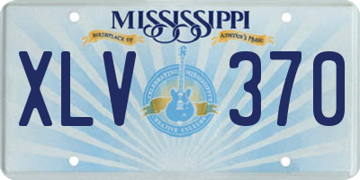 MS license plate XLV370