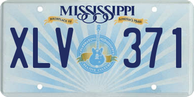 MS license plate XLV371