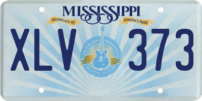 MS license plate XLV373
