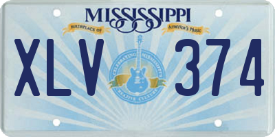 MS license plate XLV374