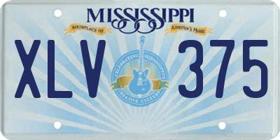 MS license plate XLV375