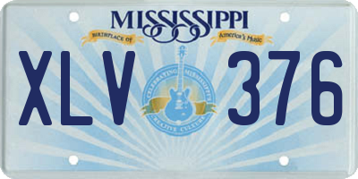 MS license plate XLV376