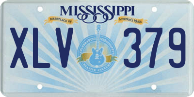 MS license plate XLV379