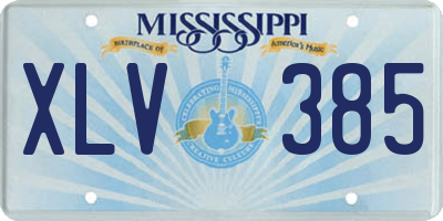 MS license plate XLV385