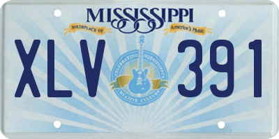 MS license plate XLV391
