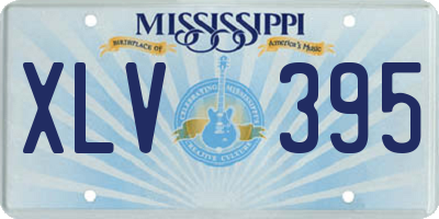 MS license plate XLV395