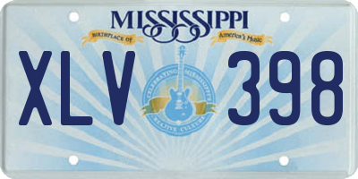 MS license plate XLV398