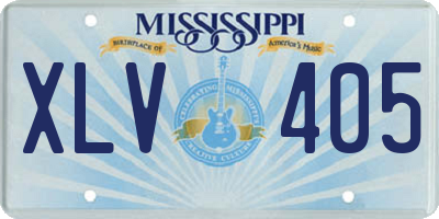 MS license plate XLV405