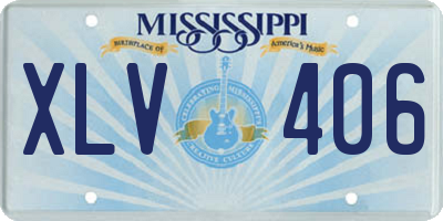 MS license plate XLV406