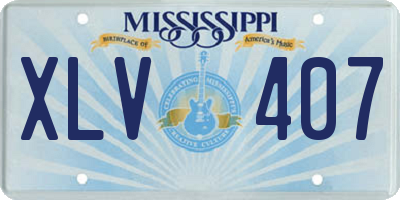 MS license plate XLV407
