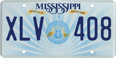 MS license plate XLV408