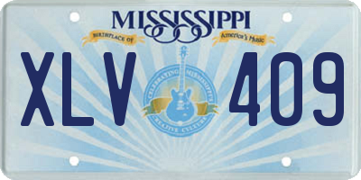 MS license plate XLV409