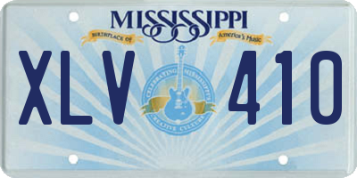 MS license plate XLV410