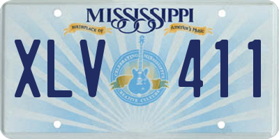 MS license plate XLV411