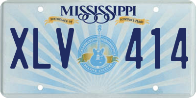 MS license plate XLV414