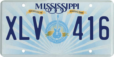 MS license plate XLV416