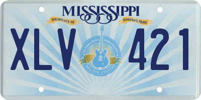 MS license plate XLV421