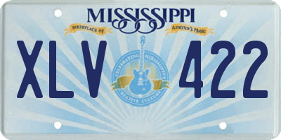 MS license plate XLV422